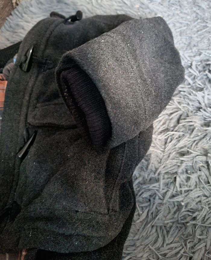 Manteau noir zippée avec boutons à capuche 3ans - photo numéro 8