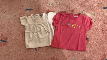 Lot de 2 teeshirt manches courtes 3 mois