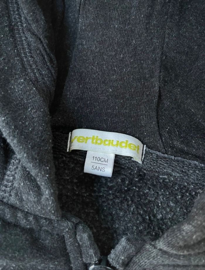 Sweat à capuche zippé 5 ans - photo numéro 3