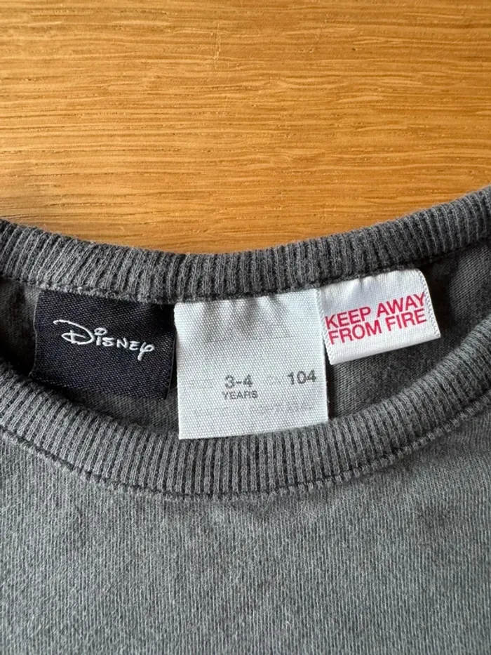 Teeshirt gris ML coton épais avec Minnie Mouse - Taille 4 Ans - photo numéro 4