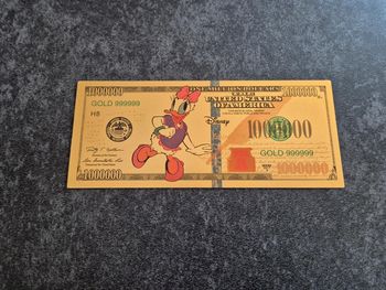 Billet OR à collectionner Mickey Disney