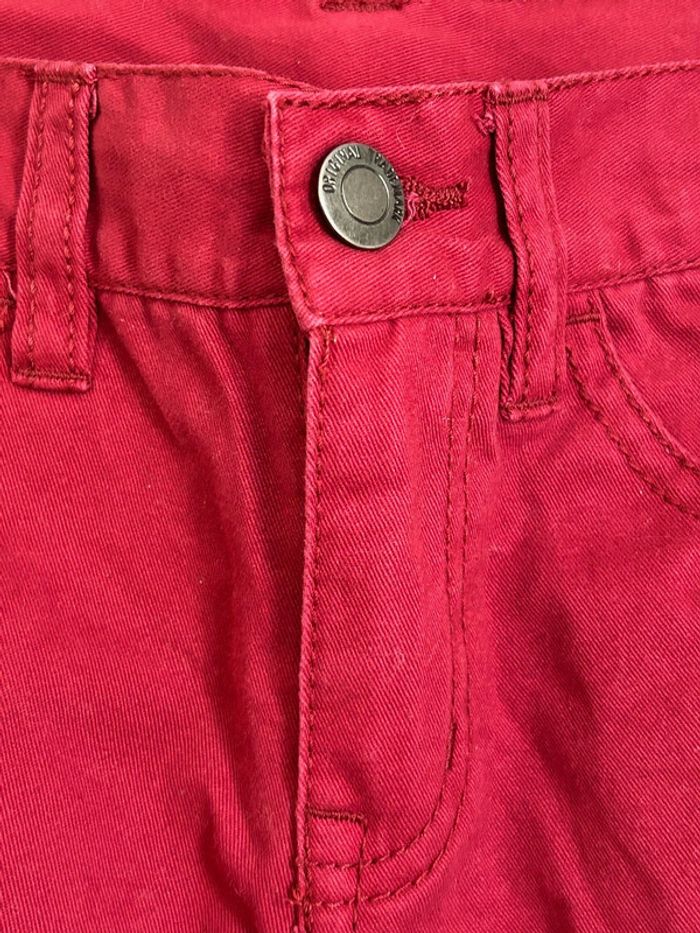 Pantalon slim bordeaux 4 ans - photo numéro 2