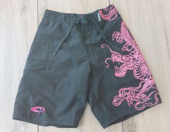 Short noir dragon chinois