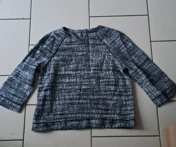 Sweat gris chiné