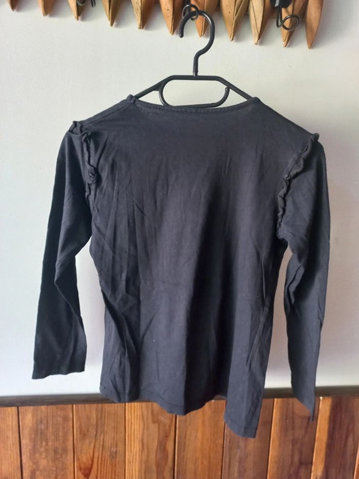 Tee-shirt manches longues noir - photo numéro 2