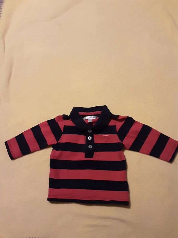 Polo manches longues 3 mois