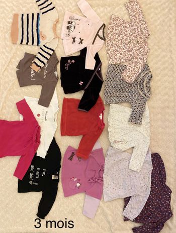 Lot vêtement bébé fille 3 mois