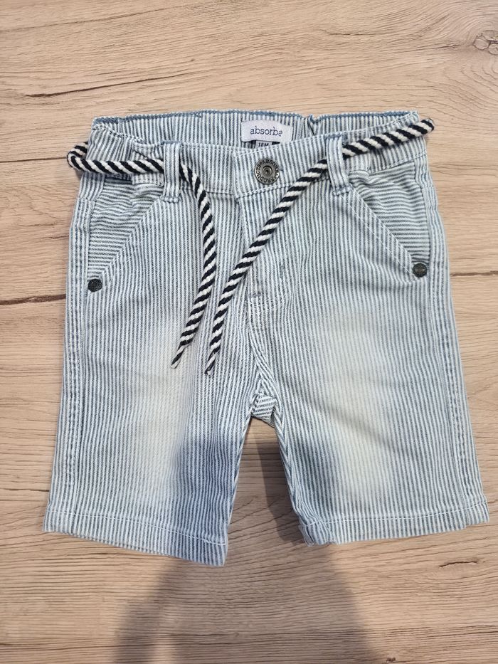 Short en jeans à rayures, Absorba, 18 mois