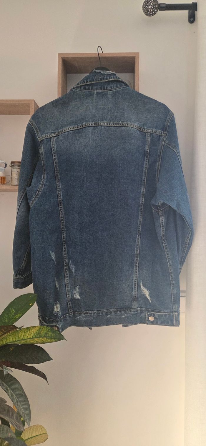 Veste en jean femme taille S oversize - photo numéro 4