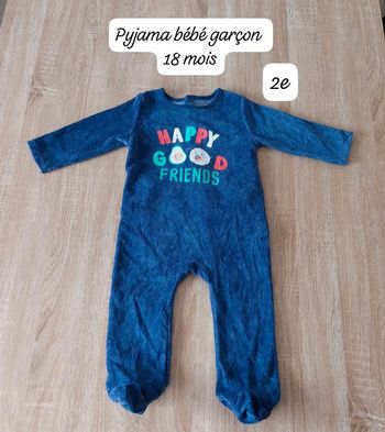 Pyjama bébé garçon 18 mois inextenso