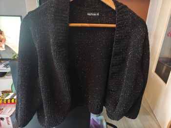 Gilet court pailleté 