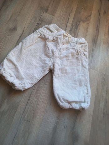 Pantacourt velours large