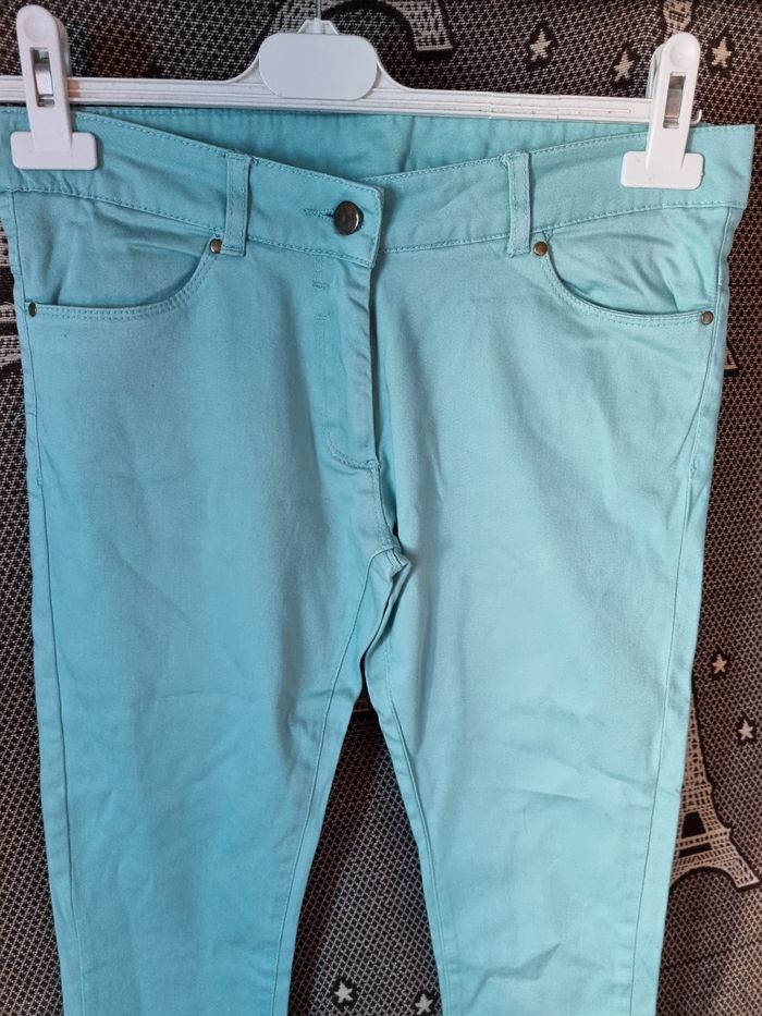 Jean turquoise 14ans - photo numéro 2