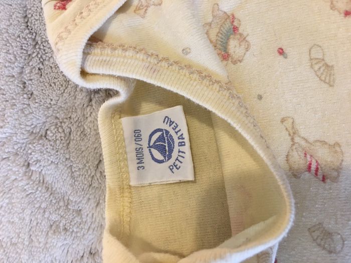 Lot de 2 bodys manches courtes - Petit Bateau - 3 mois - photo numéro 4
