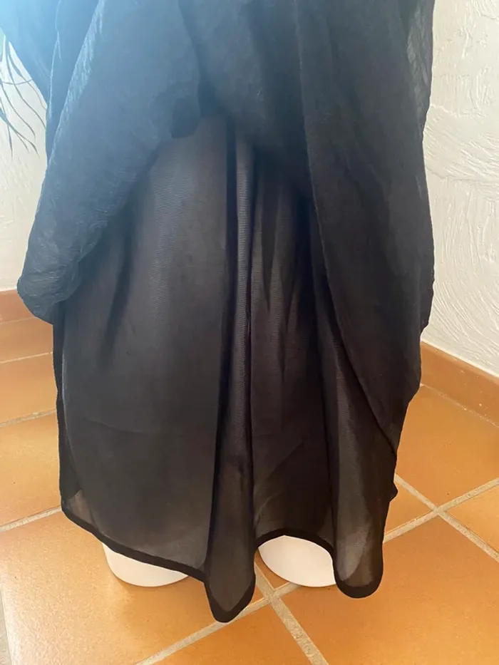 Robe tunique noir brillante - photo numéro 6