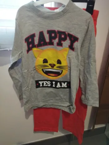 Pyjama léger emoji 4/5 ans
