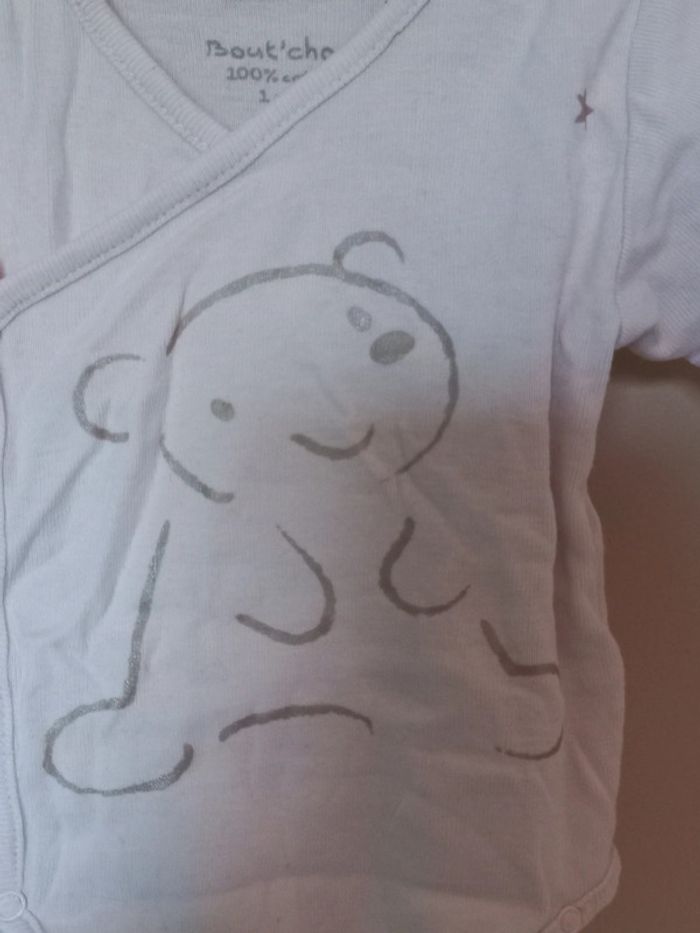 Lot 2 bodys roses manches longues - photo numéro 2