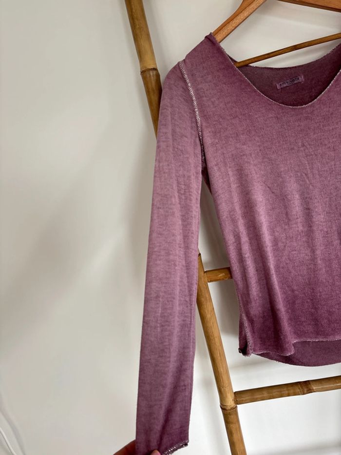 pull violet très léger - photo numéro 3