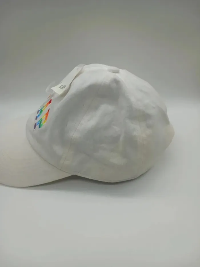 Casquette Vintage Gap Blanc cassé Broderie Arc-en-ciel - photo numéro 2