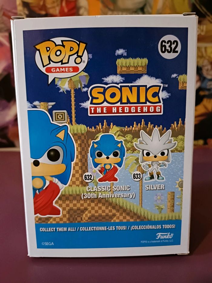 Figurine Funko Pop Sonic The Hedgehog Classic Sonic 632 - photo numéro 3