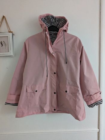 Coupe vent imperméable intérieur rayé 0XL