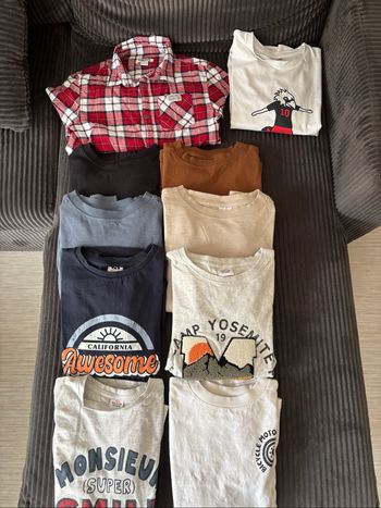 Lot 10 tee shirts garçon taille 10 ans
