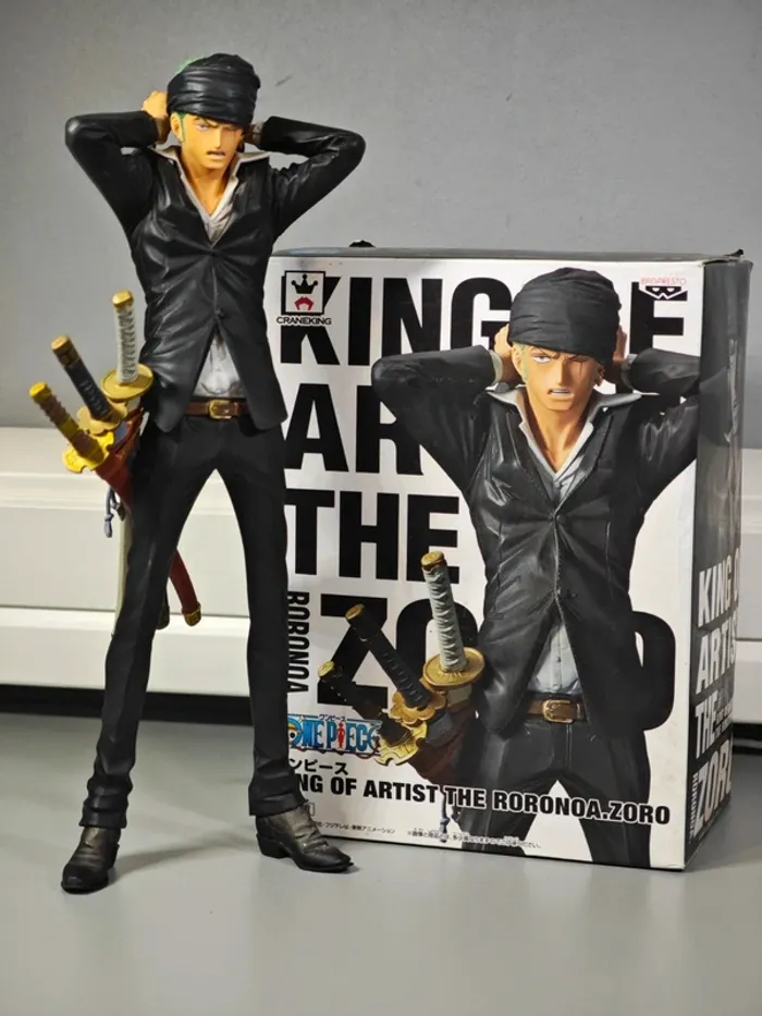 Figurine One Piece : Roronoa Zoro 26cm Banpresto King of Artist avec boite