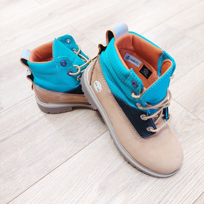 Bottines Timberland Premium 6 Inch Wheat Blue Suede - photo numéro 5
