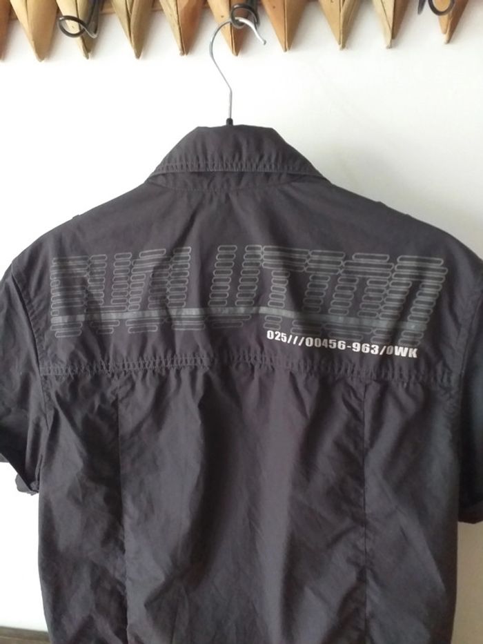 Chemise manches courtes anthracite - photo numéro 3