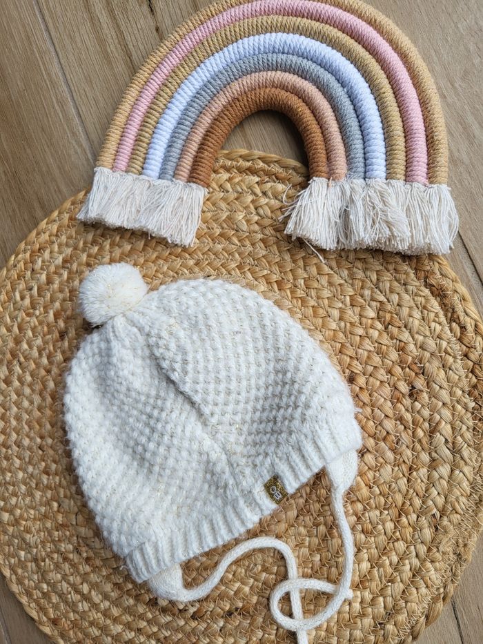 🧸Lot de 3 bonnets taille 47 grain de blé, 6/12 mois obaibi et 43 kiabi - photo numéro 5