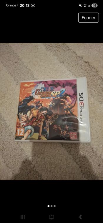 Jeu 3ds one piece unlimited Cruise sp 2