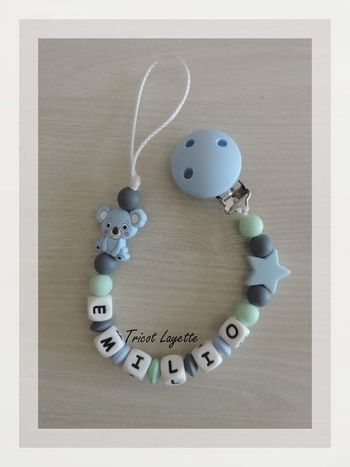 Attache tétine koala