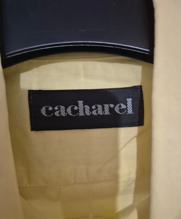 Chemise homme manches longues jaune cacharel taille 40cm - photo numéro 2