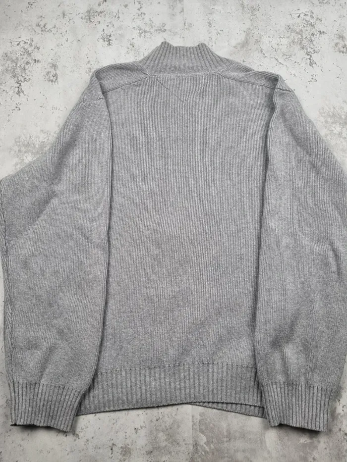 Veste zippée Tommy Hilfiger grise, L Hommes (mesures en photos) - photo numéro 4