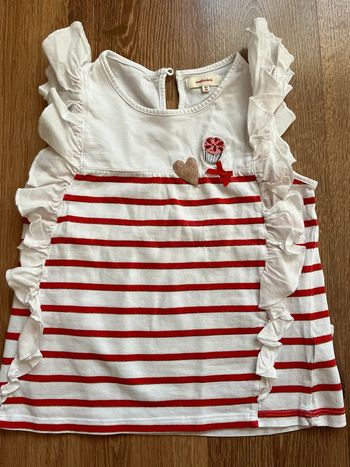 Blouse Débardeur à rayures fille Catimini 10 ans