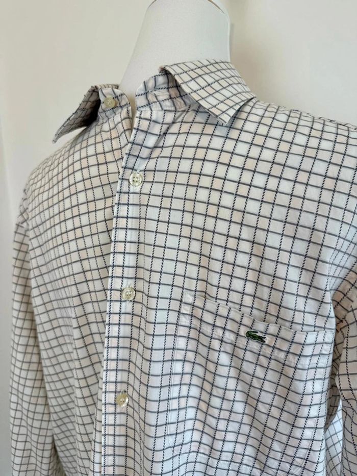 Magnifique chemise Lacoste Devanley homme carreaux taille 41 soit M-L - photo numéro 2