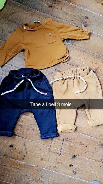 Pantalon tape a l oeil