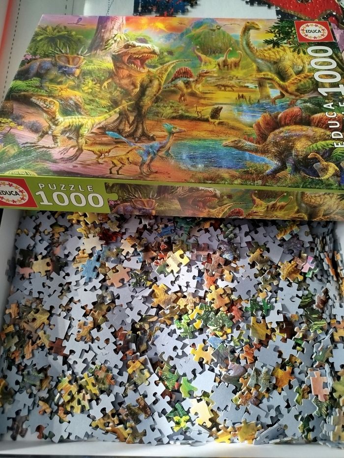 Puzzle 1000 pièces dinosaures - photo numéro 2