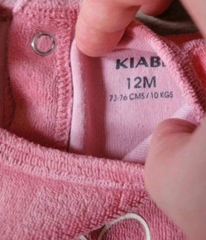 Pyjama velours taille 12 mois - photo numéro 4