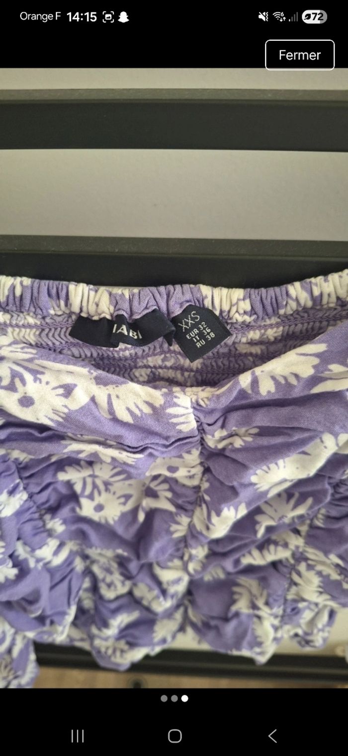 Top fleurie crop top - photo numéro 3