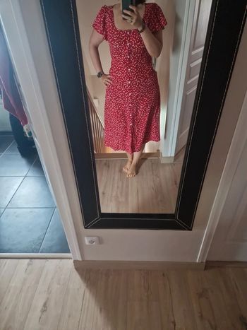 Jolie petite robe style rétro taille l rouge cœur