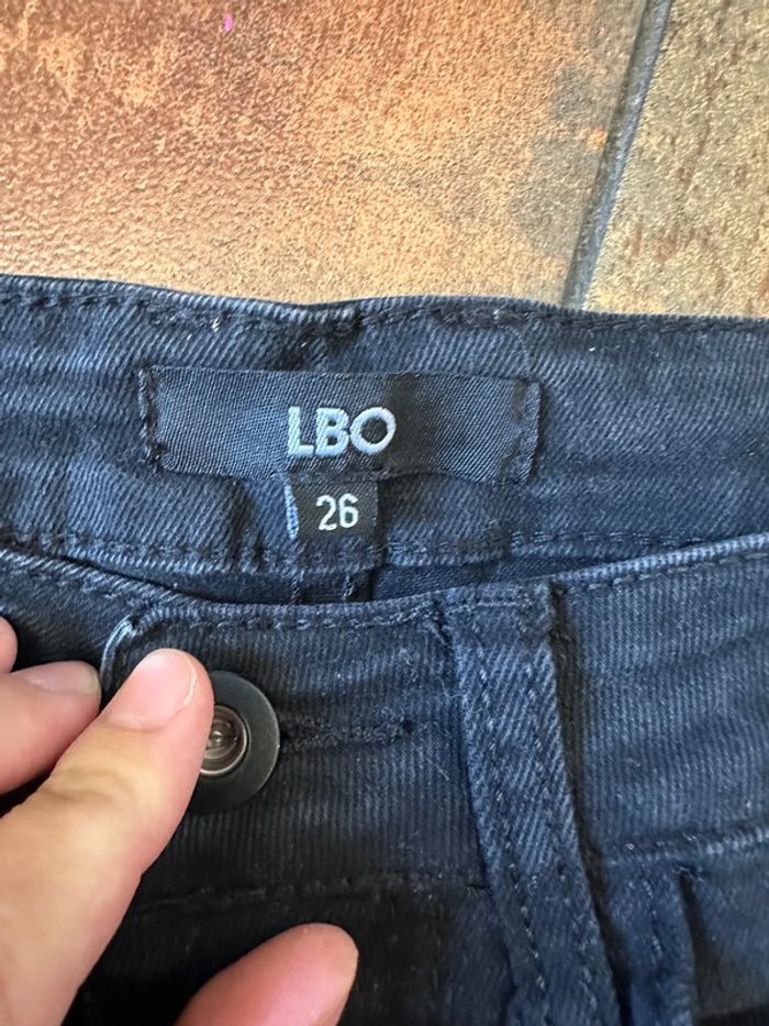 Jeans noir skinny à trou LBO idéale ado - photo numéro 5