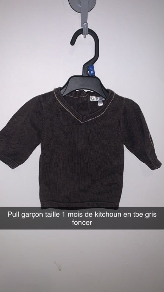 Pull garçon taille 1 mois