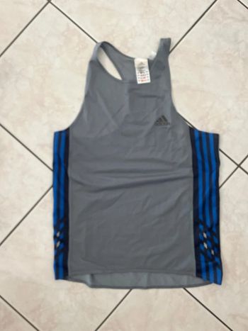 Haut de running Vintage femme Adidas Climacool /S/ Gris et bleu/Excellent état