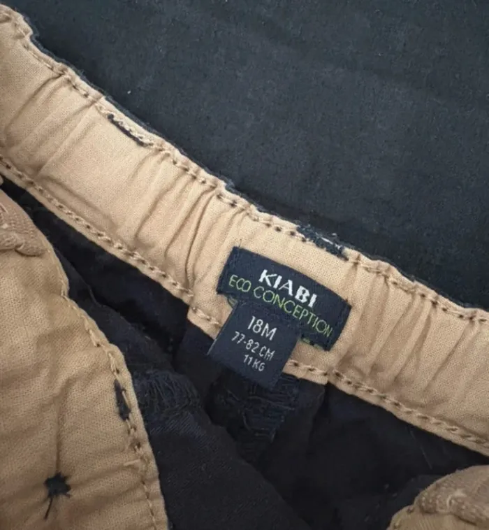 Lot de 2 shorts Kiabi 18 mois - photo numéro 5