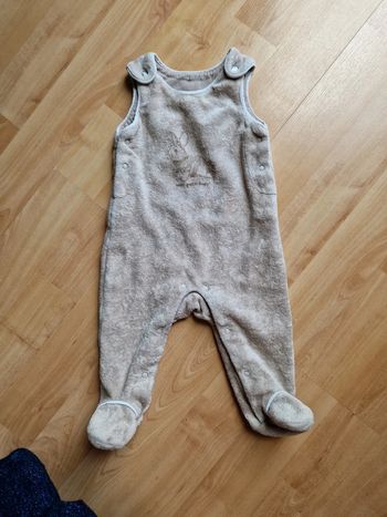 Salopette / pyjamas velours 1mois