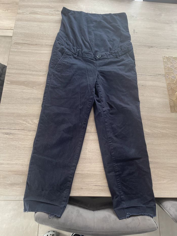 Pantalon chino marine H&m mama 34 7/8eme