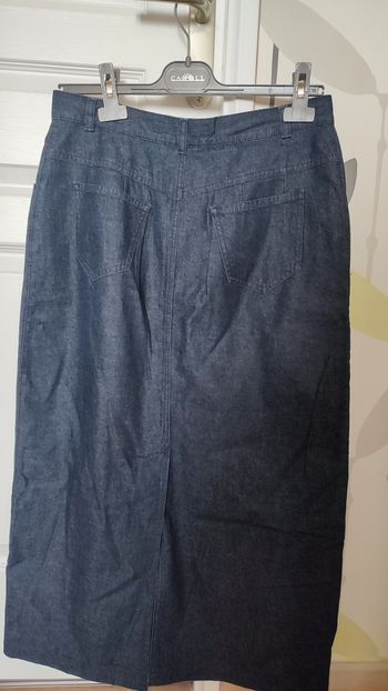 Jupe caroll en jean taille 42