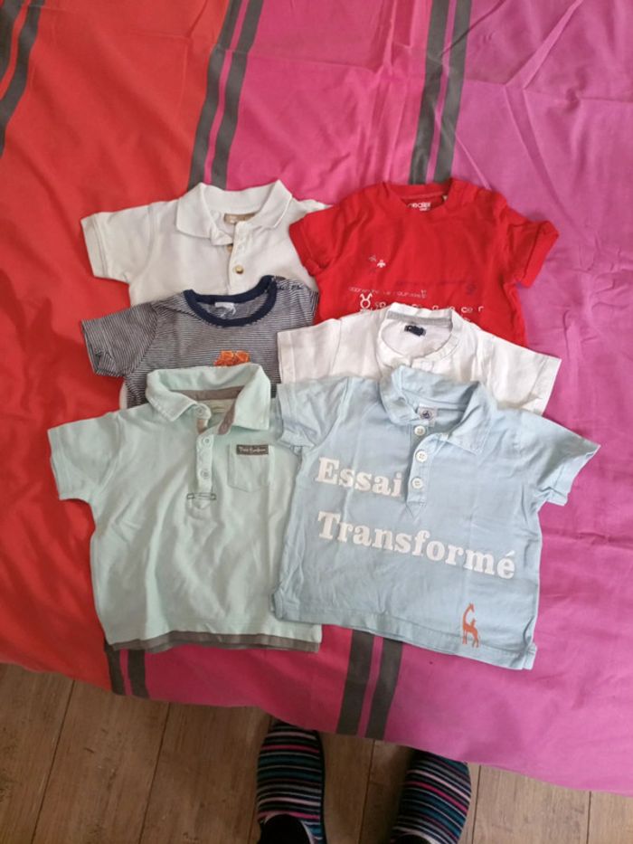 Lot t-shirt 12 mois