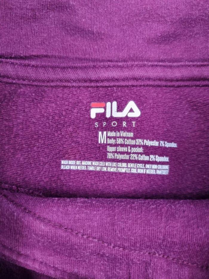Sweat col rond FILA violet, M/38 Femmes - photo numéro 5